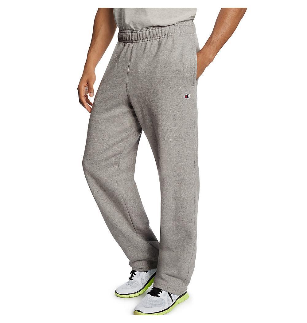 Champion Mens Powerblend Fleece Open Bottom Pants